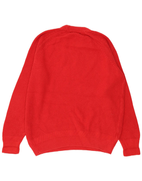 Fred Perry Pulover pentru bărbați cu gât roșu, bumbac XL