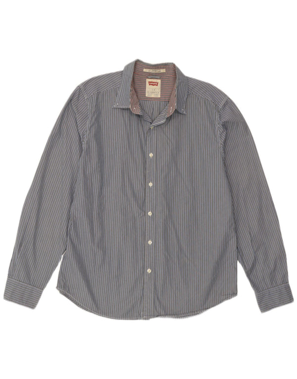 Cămașă Levi's Standard Fit pentru bărbați, cu dungi mari, albastre