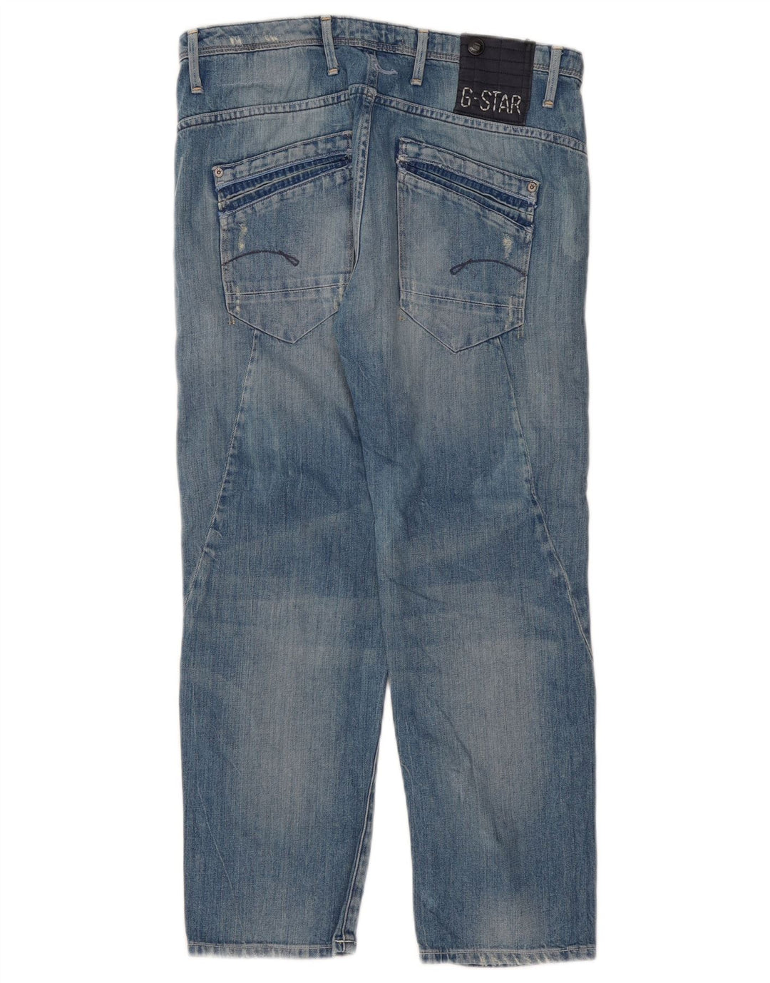G-Star Blugi Distressed drepte pentru femei W27 L27 Bumbac albastru