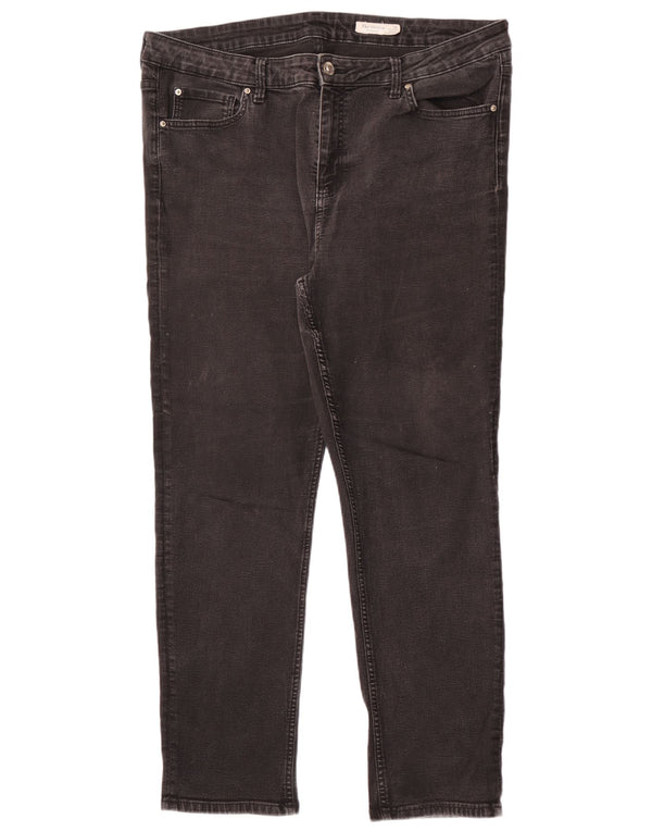 Marks & Spencer Blugi drepti pentru femei The Sienna UK 20 2XL W38 L30 Negri