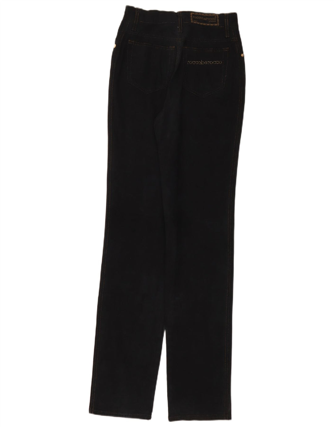 ROCCOBAROCCO Blugi conici pentru femei W27 L33 bumbac negru