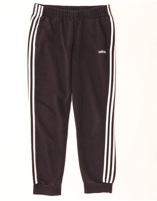 Pantaloni de trening Adidas pentru femei Joggeri UK 12/14 Bumbac mediu negru