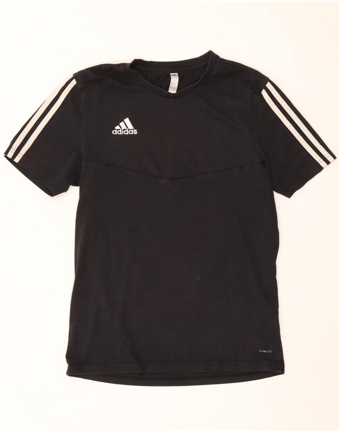 Tricou Adidas Climalite pentru bărbați Top mic bumbac negru