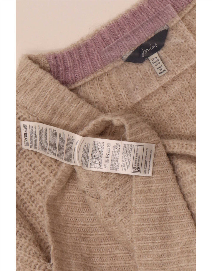 Pulover cardigan supradimensionat pentru femei Joules UK 8 Small Bej Poliester