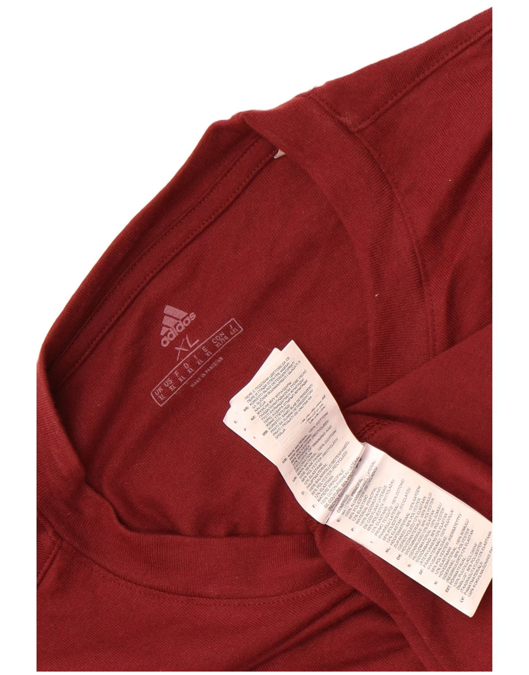 Tricou pentru bărbați Adidas Top XL Maroon Cotton