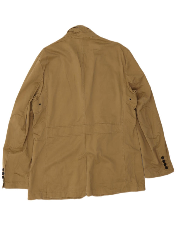 Eddie Bauer Jachetă pentru bărbați cu 2 nasturi, UK 42 XL, bumbac kaki