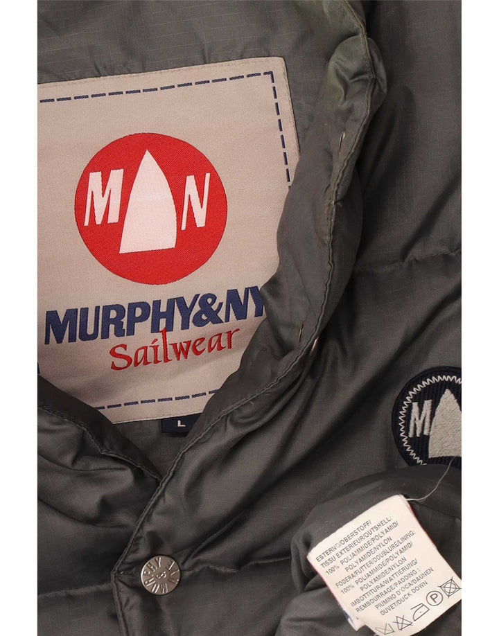 Murphy & Nye Mens Padded Gilet UK 40 Large Gri Poliamidă