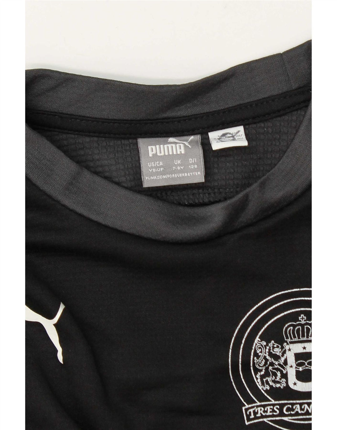 Puma Boys Graphic Top cu mânecă lungă 7-8 ani, negru, color block