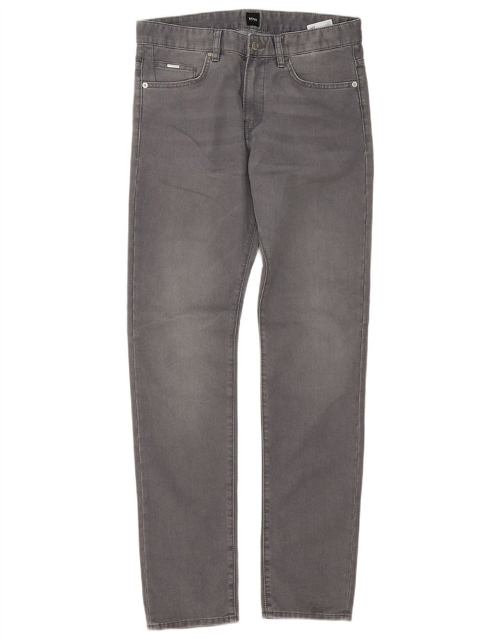 Blugi slim pentru bărbați Hugo Boss W30 L32 bumbac gri
