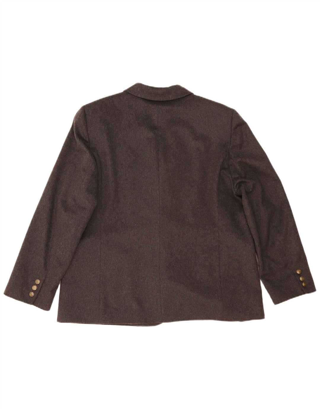 Blazer Vintage pentru femei cu 2 nasturi IT 51 2XL Lână gri