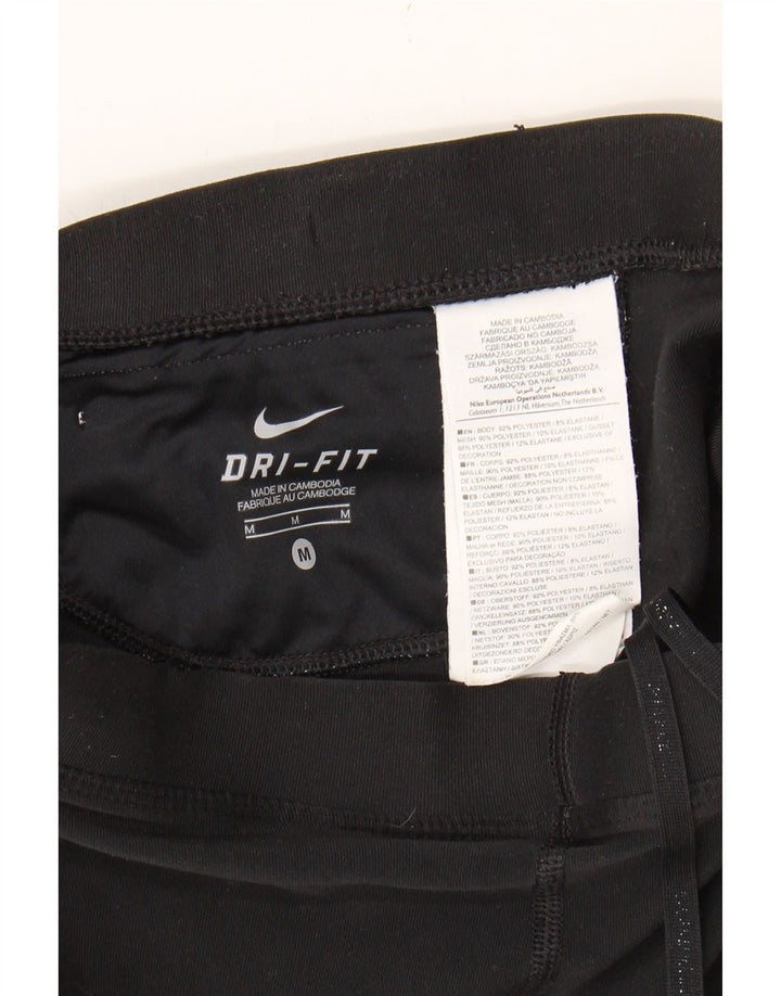 NIKE Womens Dri Fit Sport Shorts UK 12 Medium Black Polyester Vintage Nike and Second-Hand Nike from Messina Hembry 