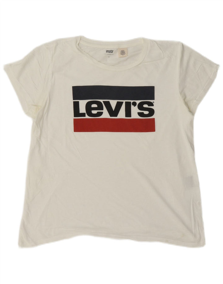 Tricou grafic Levi's pentru femei Top UK 14 Medium White