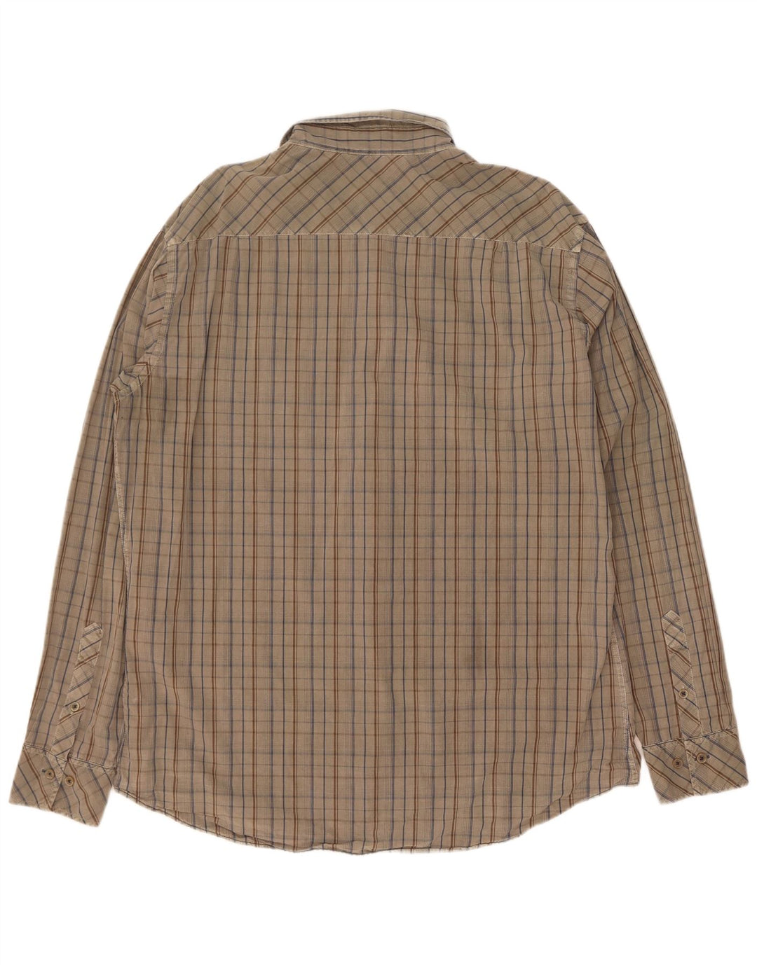 Cămașă Marlboro Classics pentru bărbați, cu tăiere obișnuită, 2XL, bumbac cu carouri kaki
