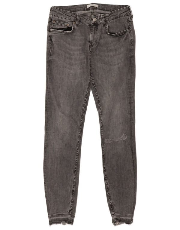 Blugi skinny de damă Zara EU 42 Large W32 L28 Bumbac gri