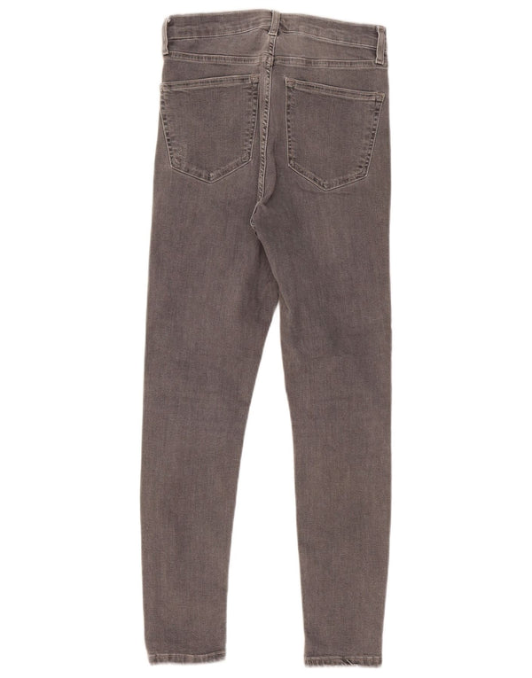 Topshop Blugi skinny distressed Jamie pentru femei W28 L26 bumbac gri