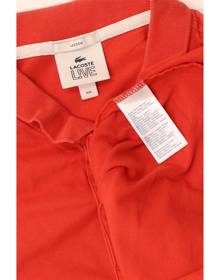 Tricou polo Lacoste pentru bărbați 2XL bumbac roșu