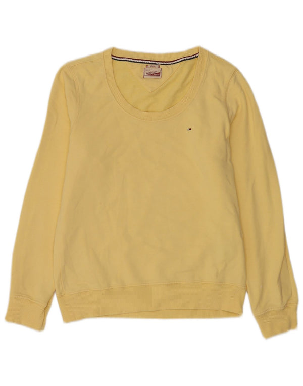Pulover pentru damă Tommy Hilfiger Pulover UK 14 Mare Bumbac galben