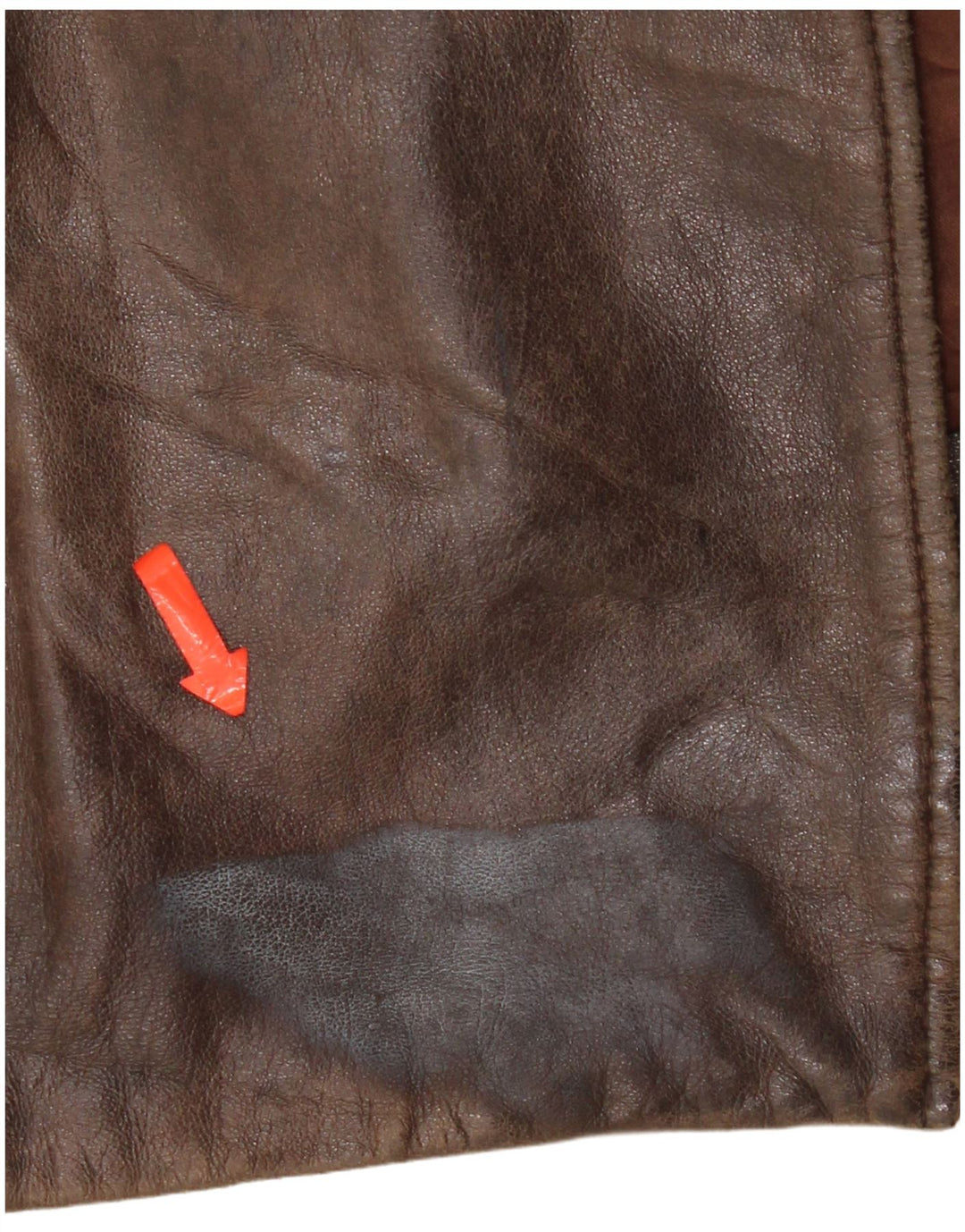 Jachetă de piele vintage pentru bărbați UK 42 XL din piele maro