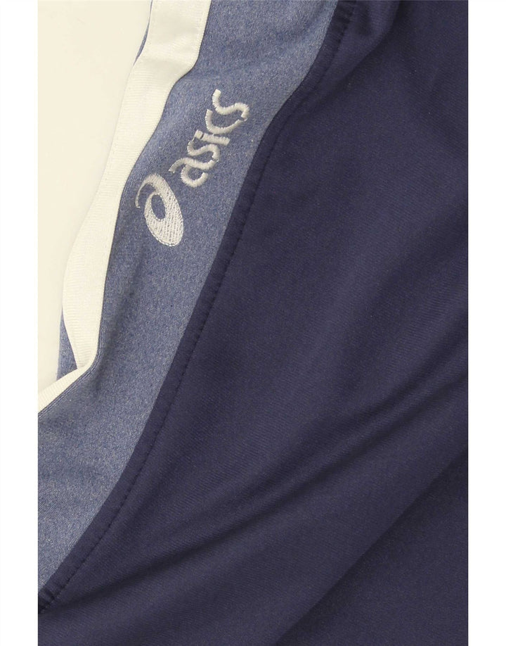Pantaloni de trening Asics pentru bărbați, mari bleumarin, color block