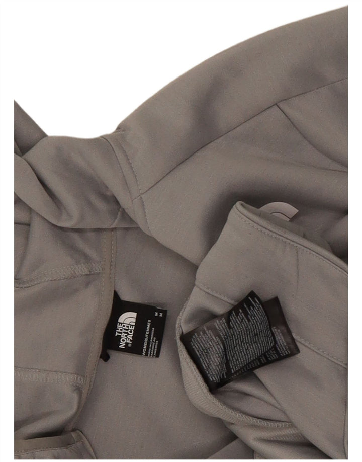 Pulover The North Face pentru femei, cu fermoar, UK 12, poliester, gri mediu