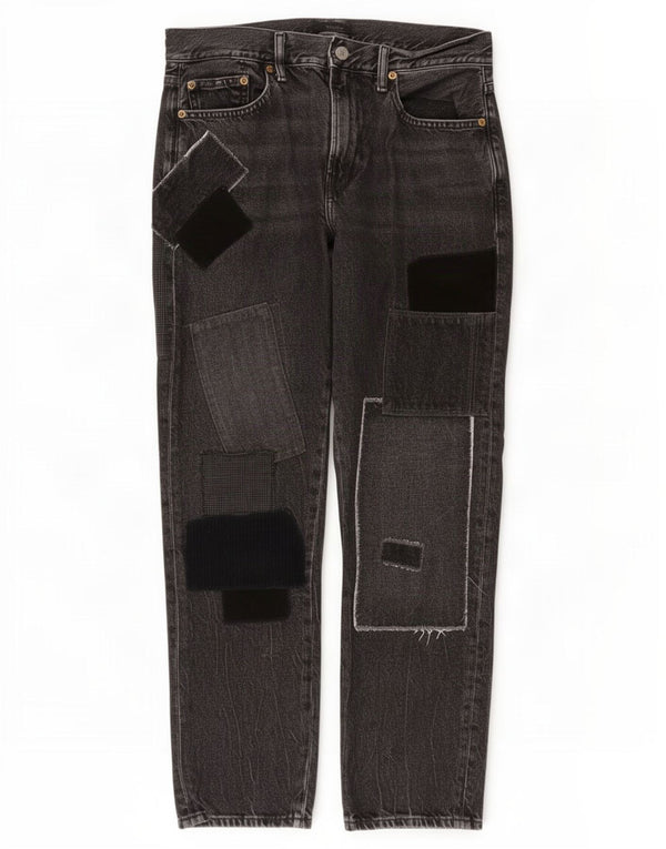 Blugi conici pentru femei Polo Ralph Lauren Boyfriend L27 L27 Negru Mozaic
