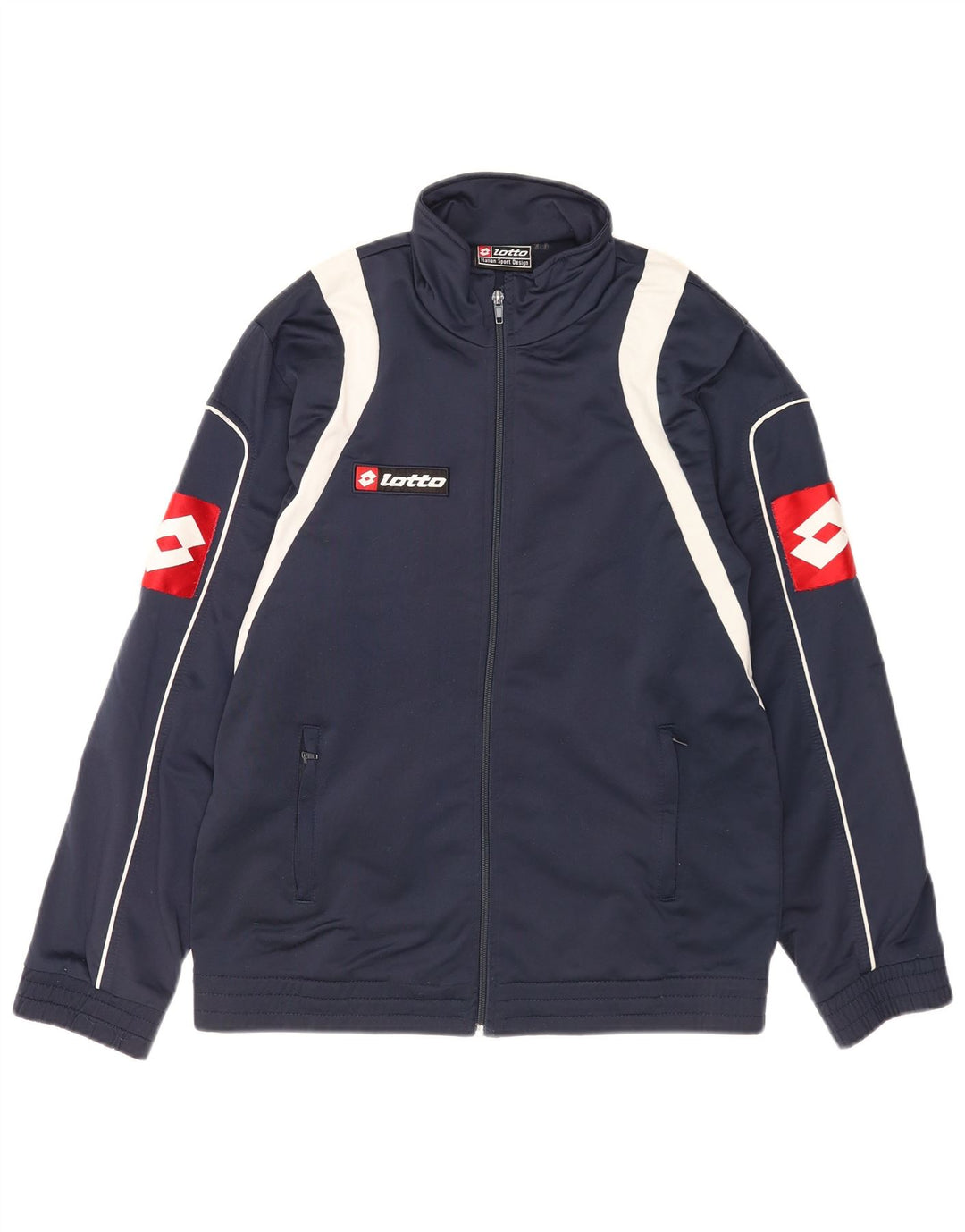Jachetă de trening pentru bărbați Lotto UK 38/40 Medium Bleumarin Colorblock