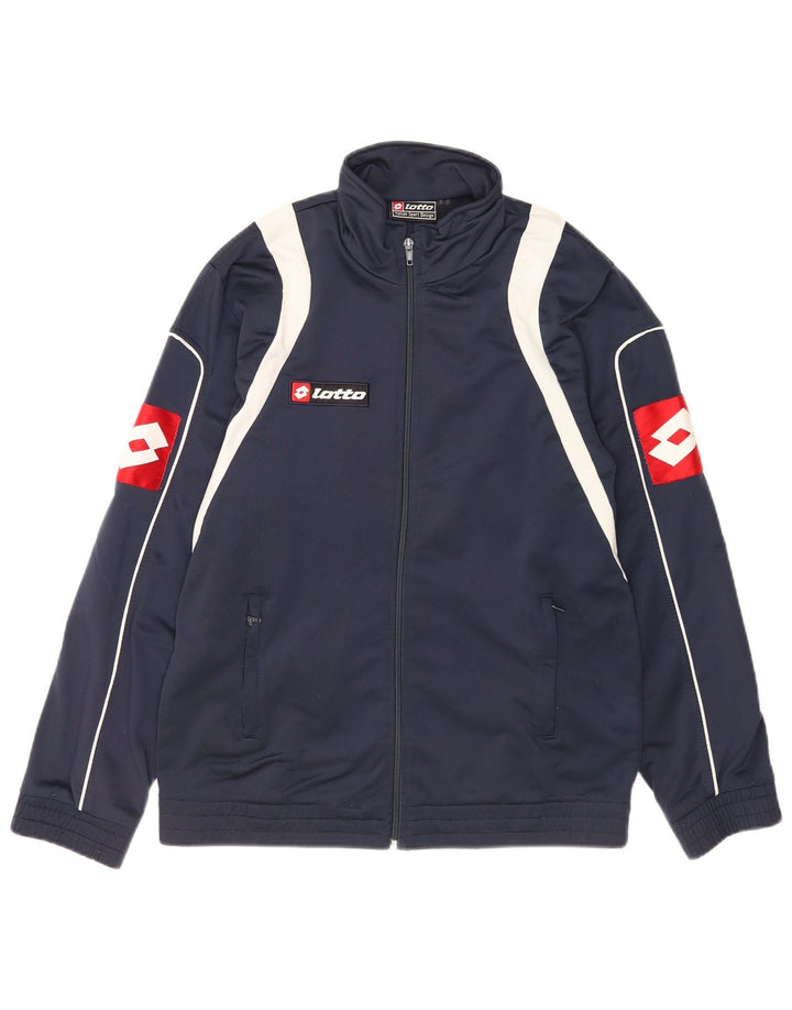 Jachetă de trening pentru bărbați Lotto UK 38/40 Medium Bleumarin Colorblock