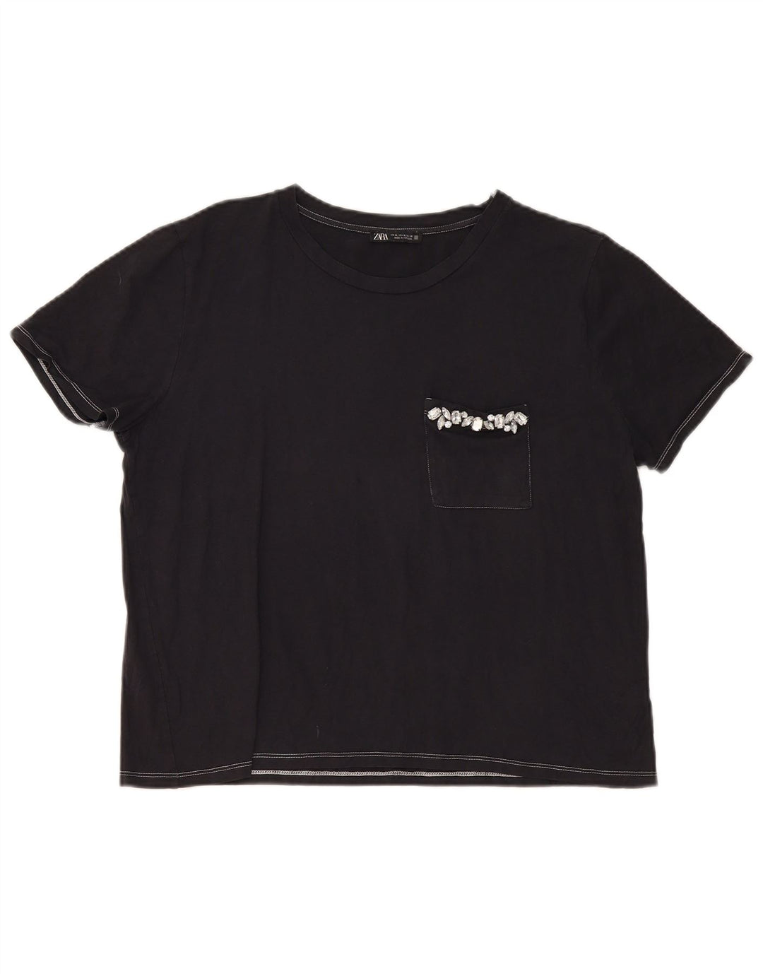 Tricou pentru femei Zara UK 18 XL Negru
