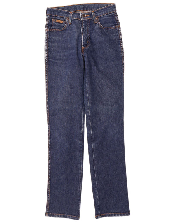 Blugi drepti Wrangler pentru femei ROXANNE W24 L30 bumbac albastru