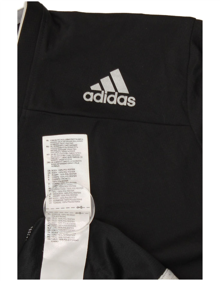 Tricou Adidas Climachill pentru bărbați Top Mediu Poliester Negru