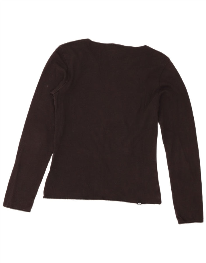 Tricou cu mânecă lungă cu grafică Puma pentru femei UK 10 Small Black