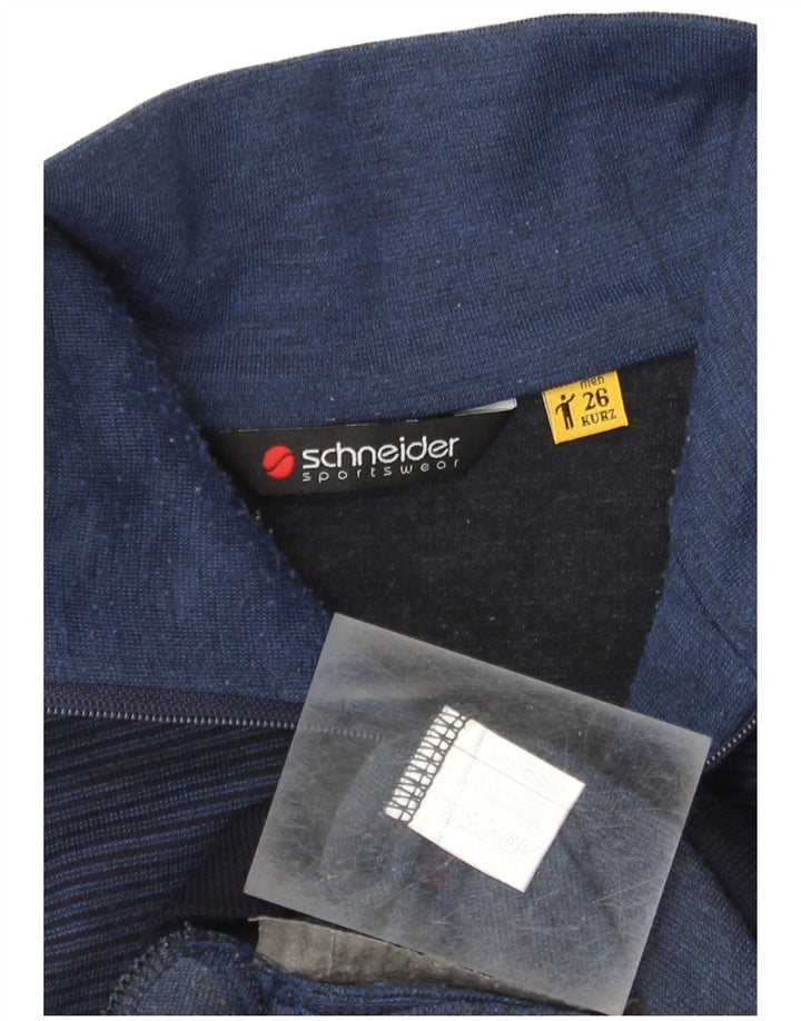 Pulover cardigan Schneider pentru bărbați, mediu bleumarin, poliacrilic, bloc de culoare