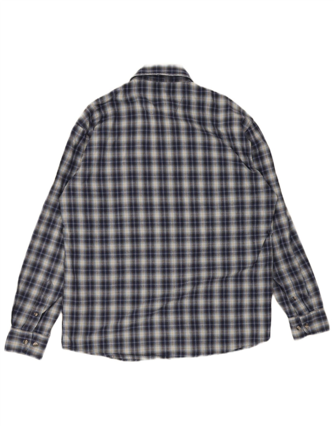 Cămașă pentru bărbați Wrangler, bumbac cu carouri, albastru bleumarin mediu