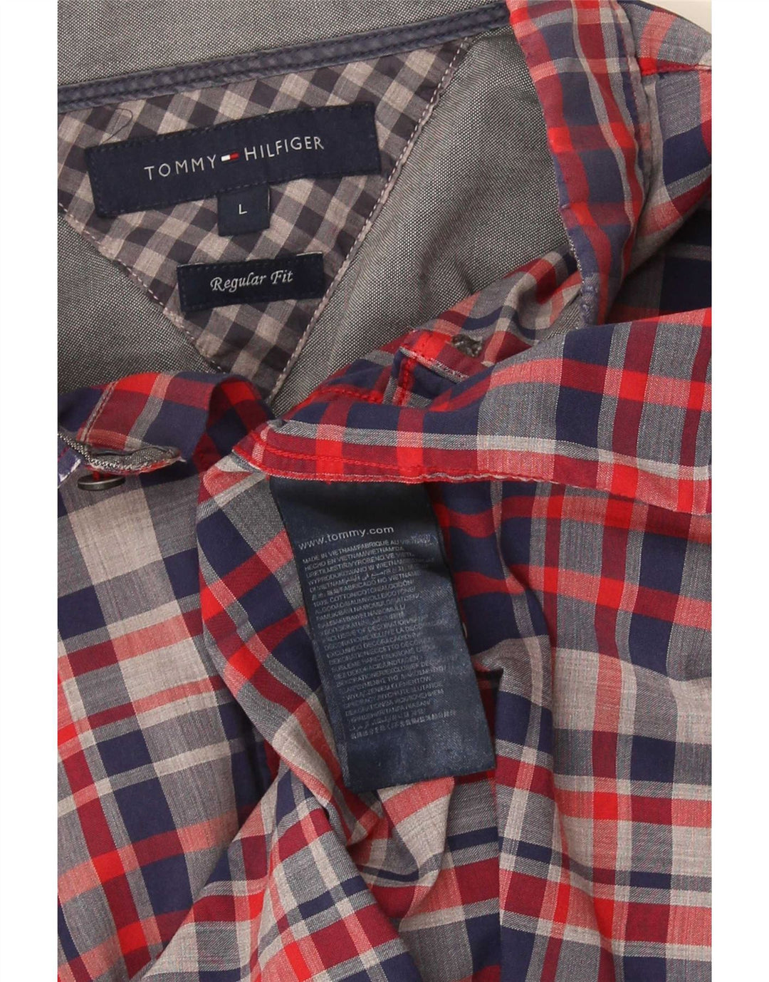 Cămașă pentru bărbați Tommy Hilfiger, cu ajustare normală, mare, albastru, din bumbac