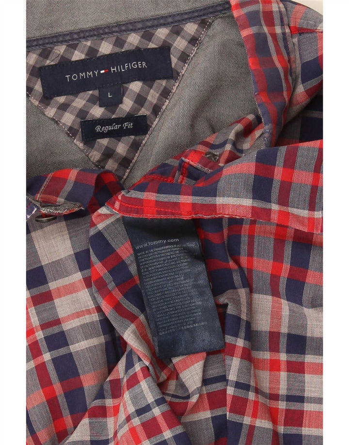 Cămașă pentru bărbați Tommy Hilfiger, cu ajustare normală, mare, albastru, din bumbac