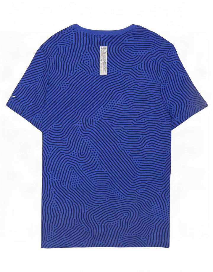 Tricou pentru bărbați Nike Standard Fit Top Medium Blue Geometric Bumbac