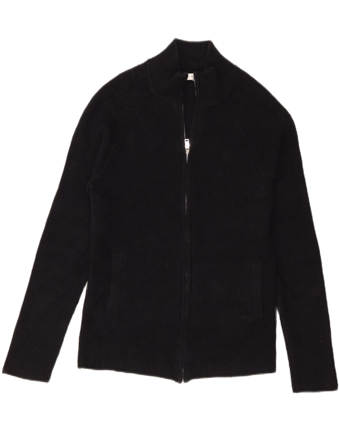 Pulover cardigan pentru bărbați Reiss, bumbac negru mic
