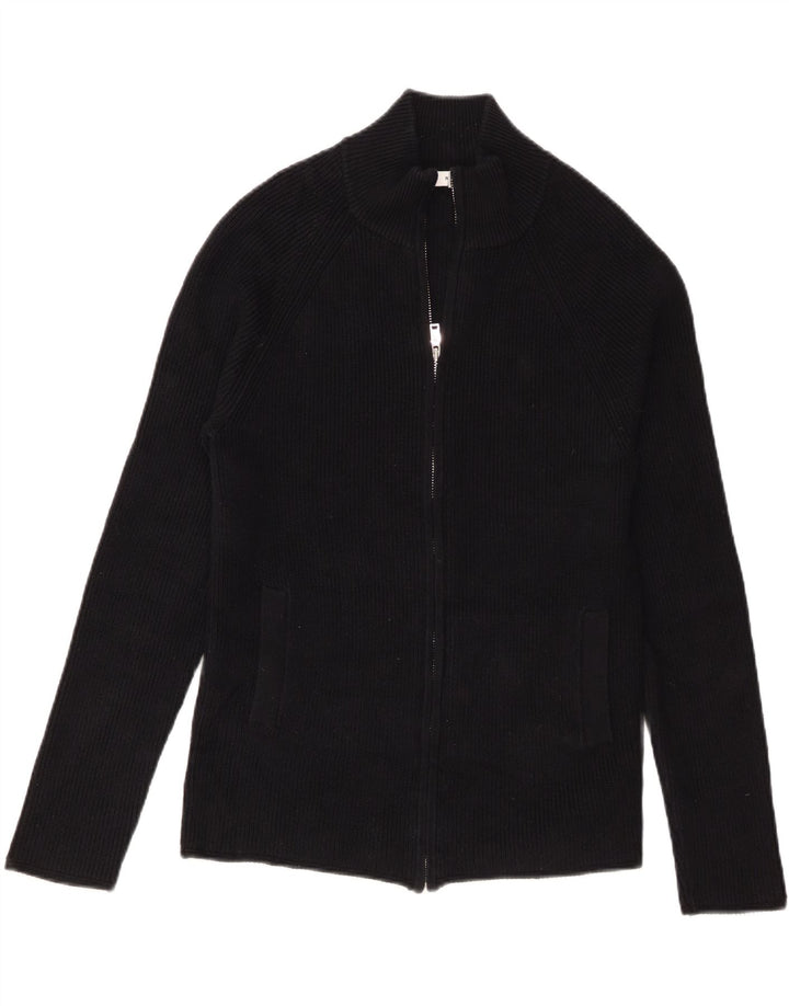 Pulover cardigan pentru bărbați Reiss, bumbac negru mic