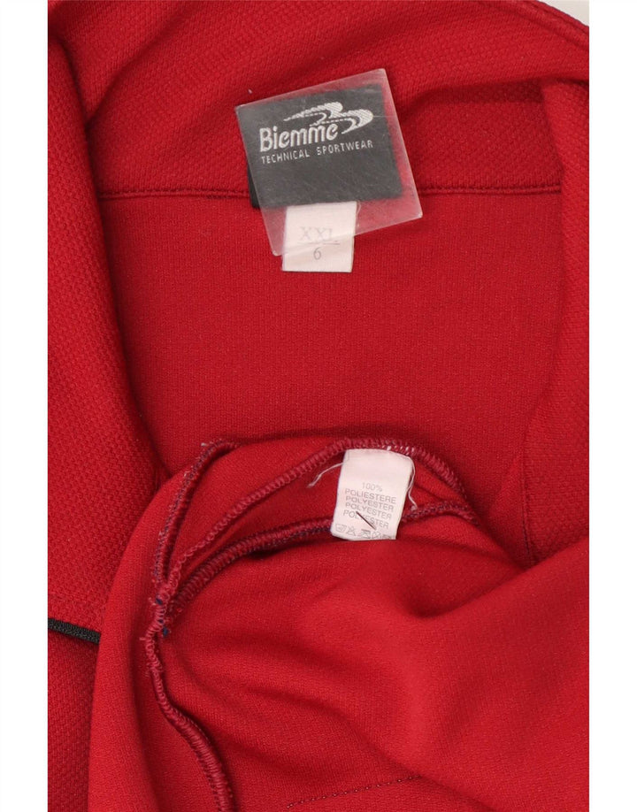 Jachetă de trening pentru bărbați Biemme, 2XL, poliester roșu