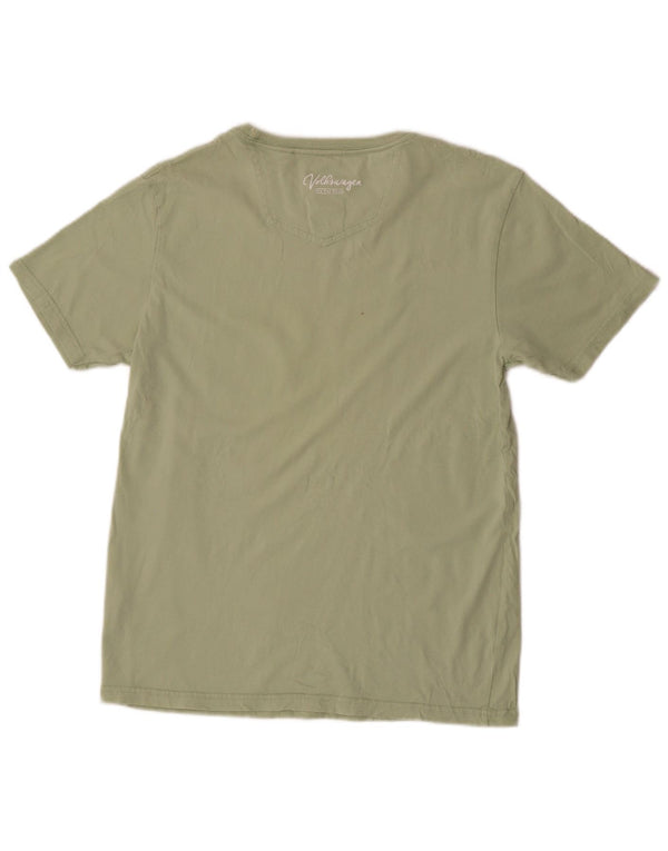 Tricou grafic pentru bărbați Fat Face Top mic, verde, bumbac