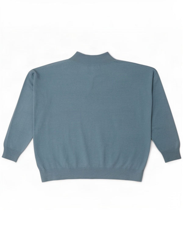 Marks & Spencer Pulover cu decolteu în V supradimensionat pentru femei UK 14 Large Blue