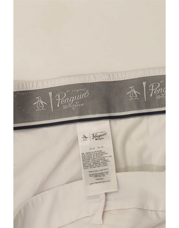 Pantaloni scurți chino obișnuiți pentru bărbați Penguin W40 XL, bej, nailon