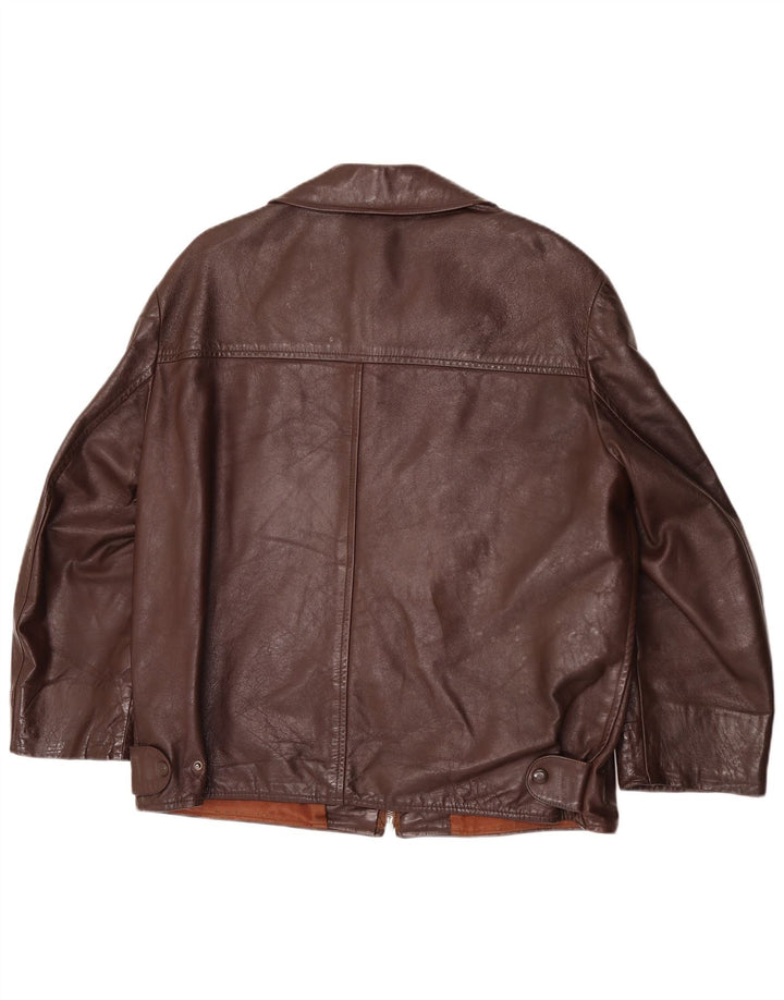Jachetă din piele pentru bărbați Gala UK 42 XL maro