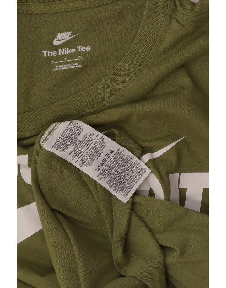 Tricou grafic Nike pentru bărbați Top mic din bumbac verde
