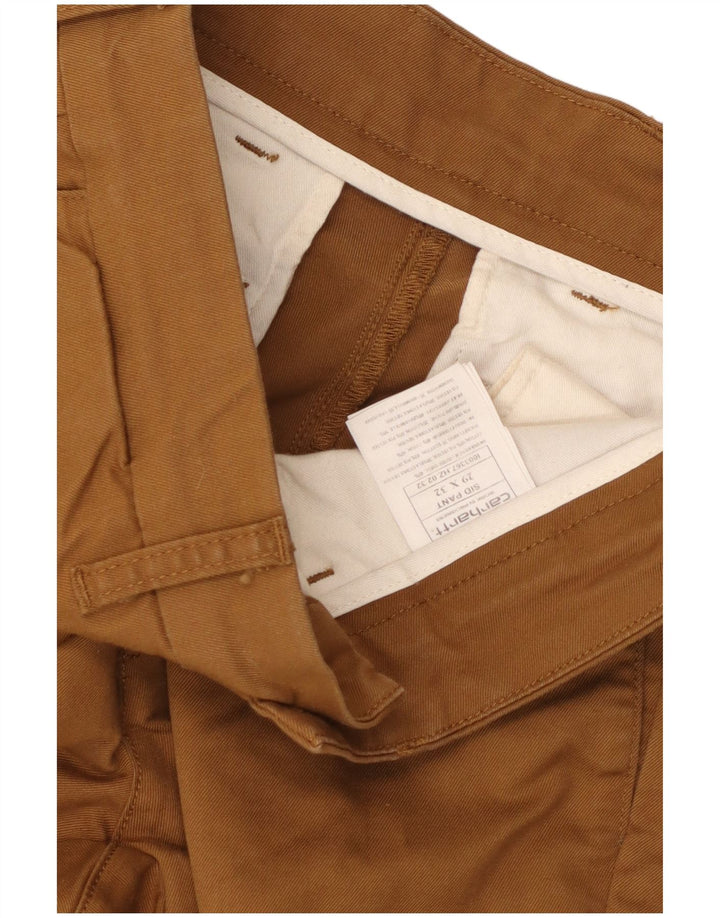 Pantaloni Carhartt Sid Slim Chino pentru bărbați W29 L32 bumbac bej