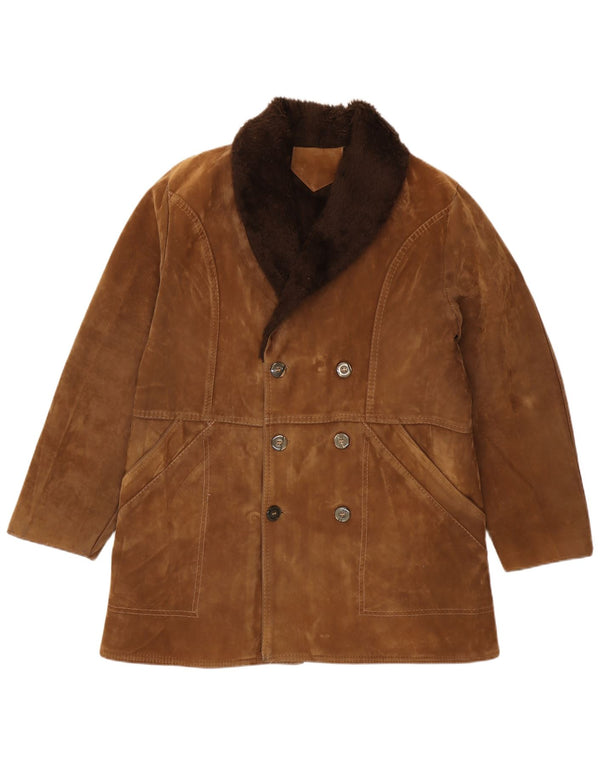 Jachetă vintage pentru bărbați Sherpa UK 42 XL maro