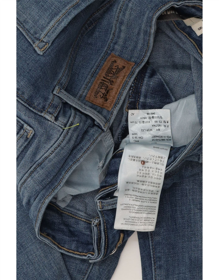 Blugi skinny distressed pentru femei Levi's US 8 Medium W29 L32 Bumbac albastru