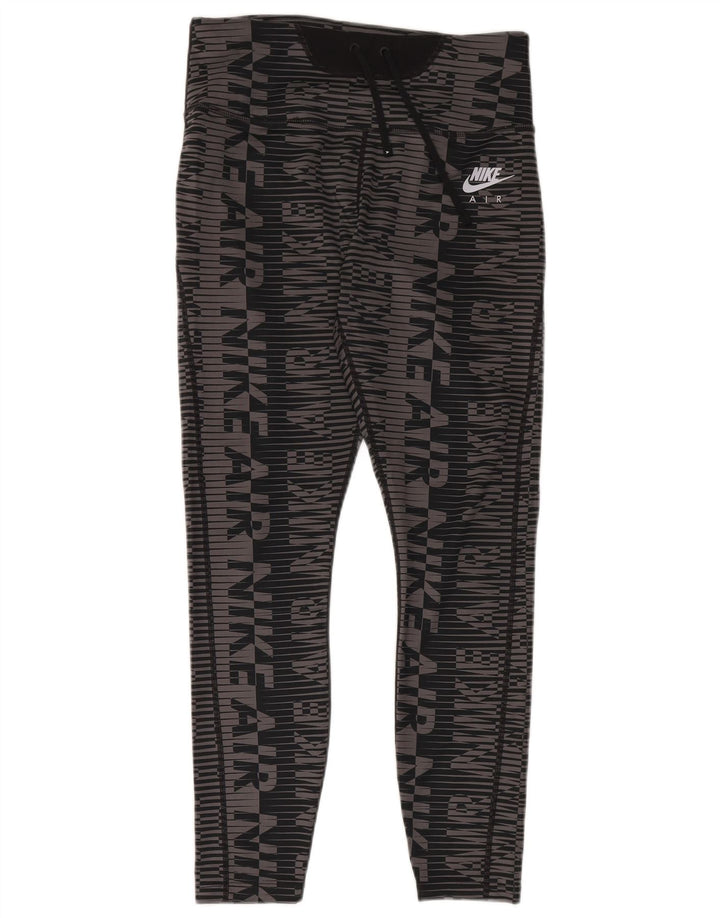 Pantaloni de trening Nike Air Graphic pentru femei UK 14 Medium Gri Geometric