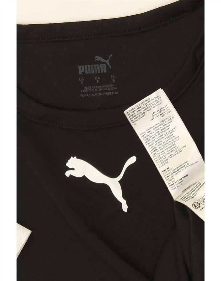 Tricou pentru bărbați Puma Top mic, negru, poliester color bloc