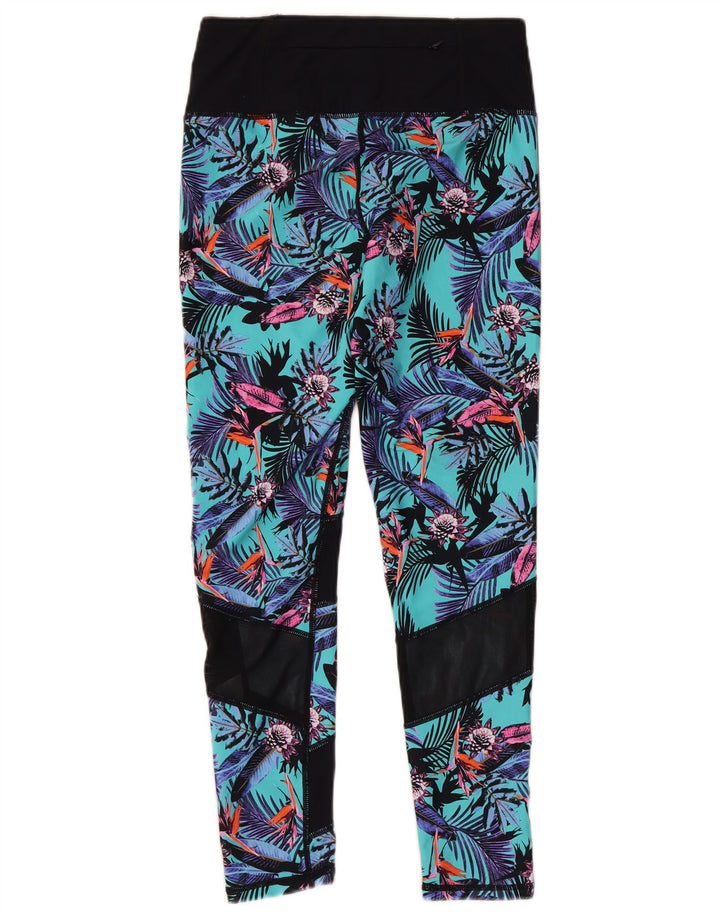 Leggings crop grafic Superdry pentru femei UK 12 Medium Multicolor Floral
